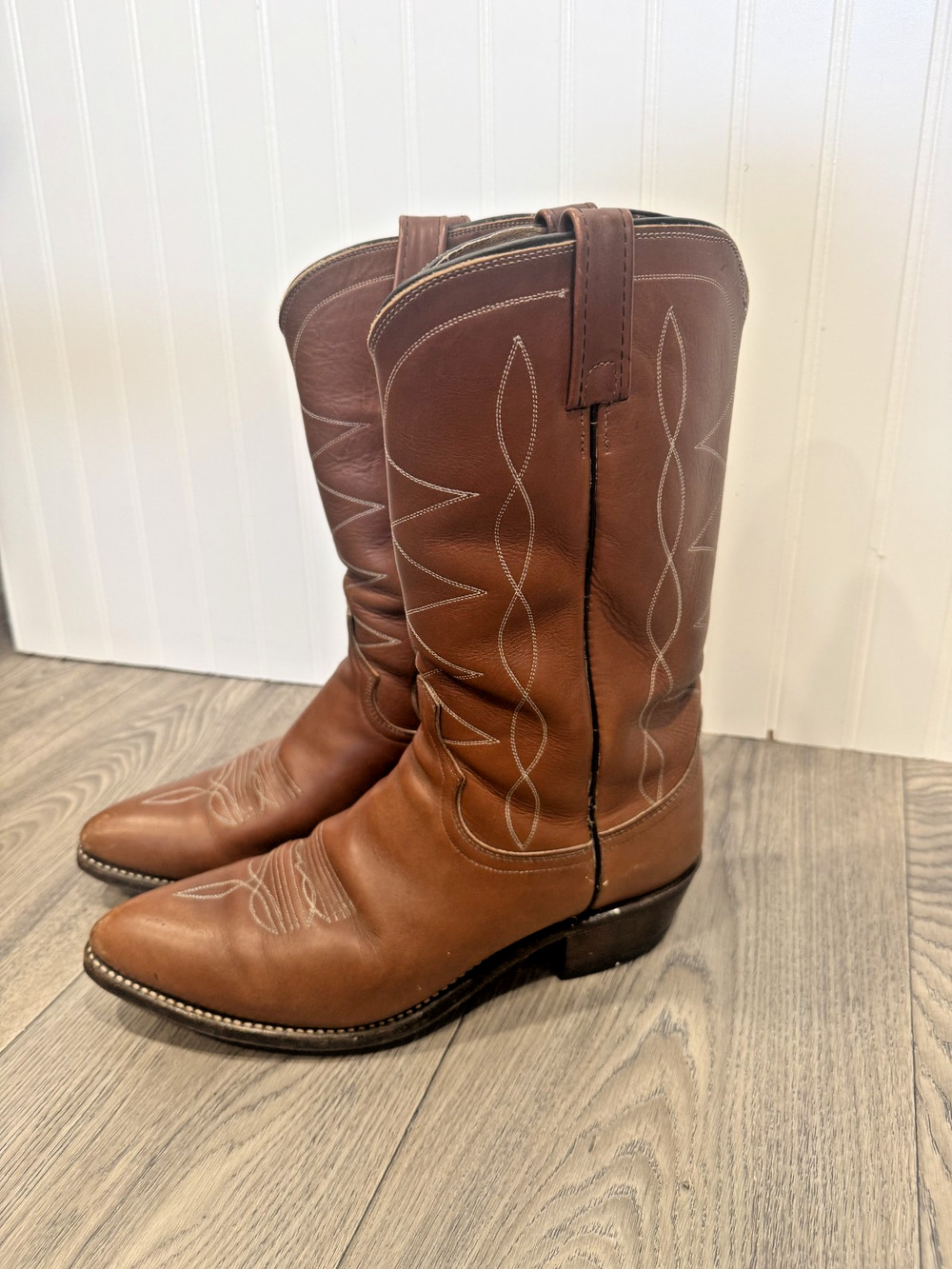 Dan Post Boots Mens 10.5D Brown Leather Cowboy Western Rodeo